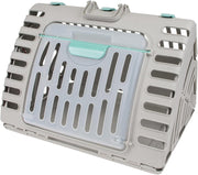 XL Collapsible Cat Carrier 58x47x43cm Foldable Crate + Washable Bed Travel