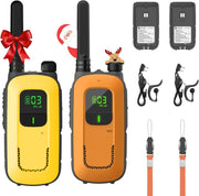 Rechargeable Walkie Talkies 2 Pack PMR446 16CH VOX Flashlight USB