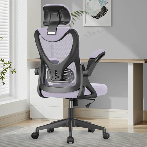 Ergonomic Mesh Office Chair High Back Desk Computer Swivel Recliner Flip-Up Arms