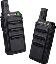 Mini Rechargeable Walkie Talkies PMR446 VOX Long Battery 2 Pack