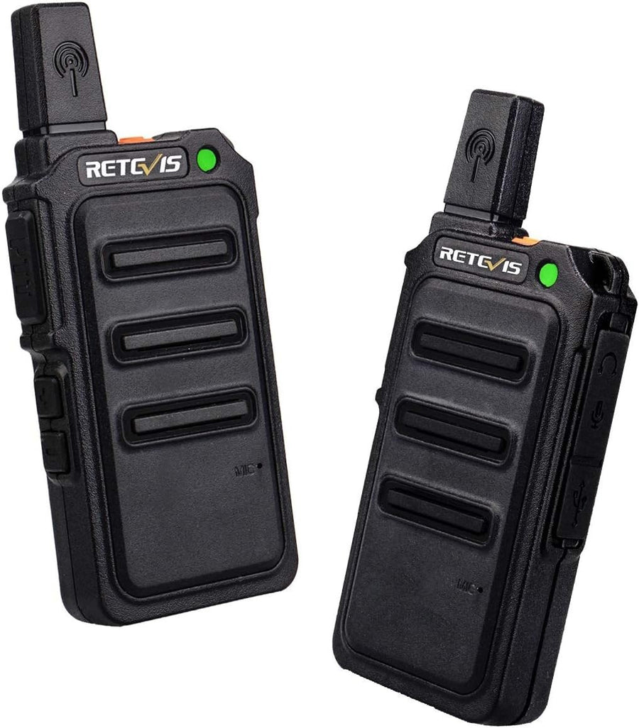 Mini Rechargeable Walkie Talkies PMR446 VOX Long Battery 2 Pack