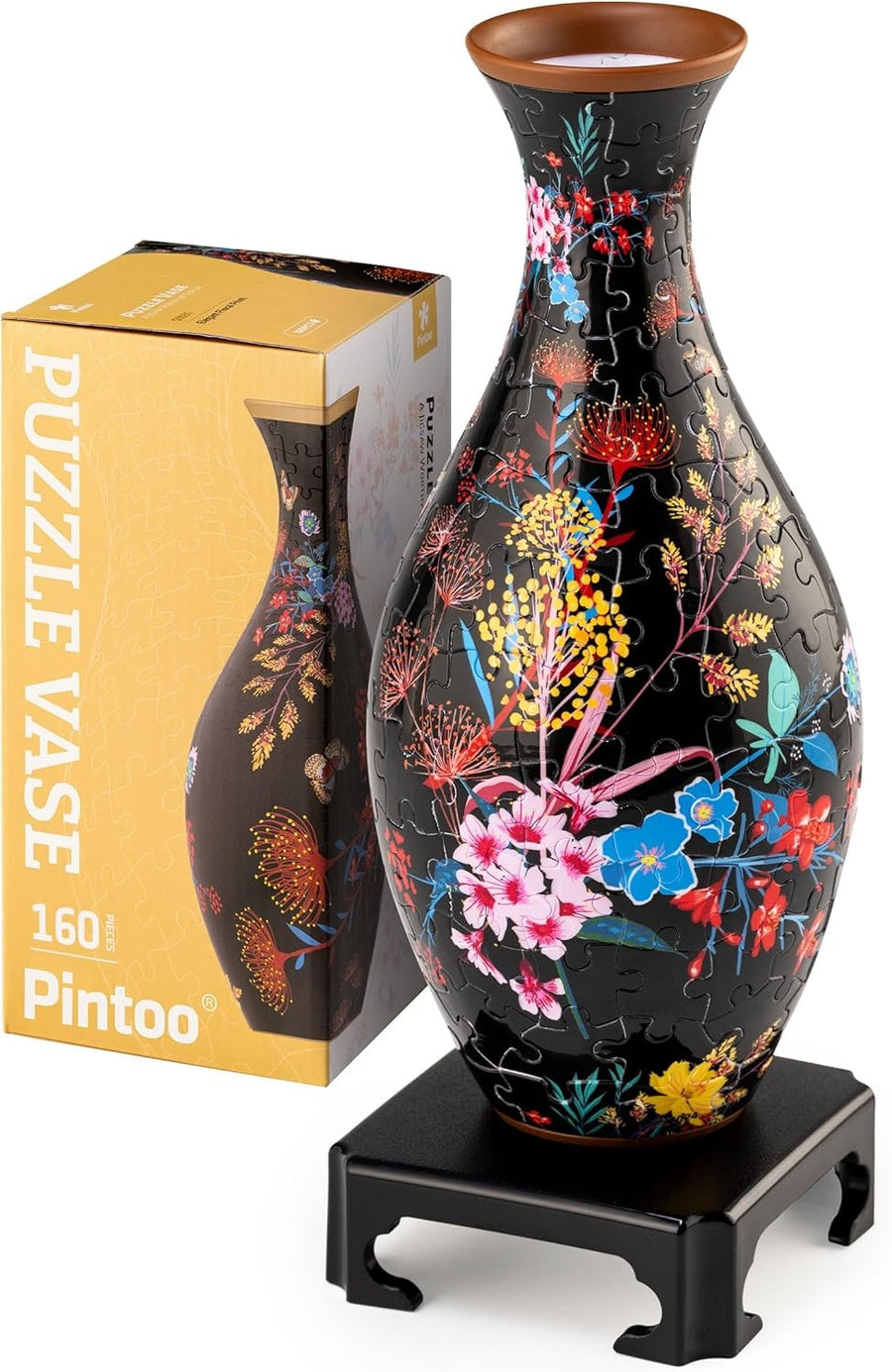 3D Puzzle Flower Vase 160 Piece Decorative Floral Home Gift
