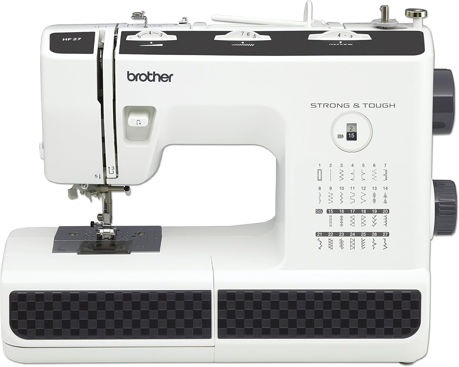 Heavy Duty Electronic Sewing Machine 27 Stitch Metal Chassis Leather PVC