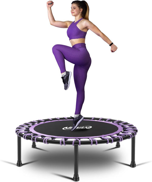 40in Silent Fitness Rebounder Trampoline Bungee Indoor Cardio 150kg