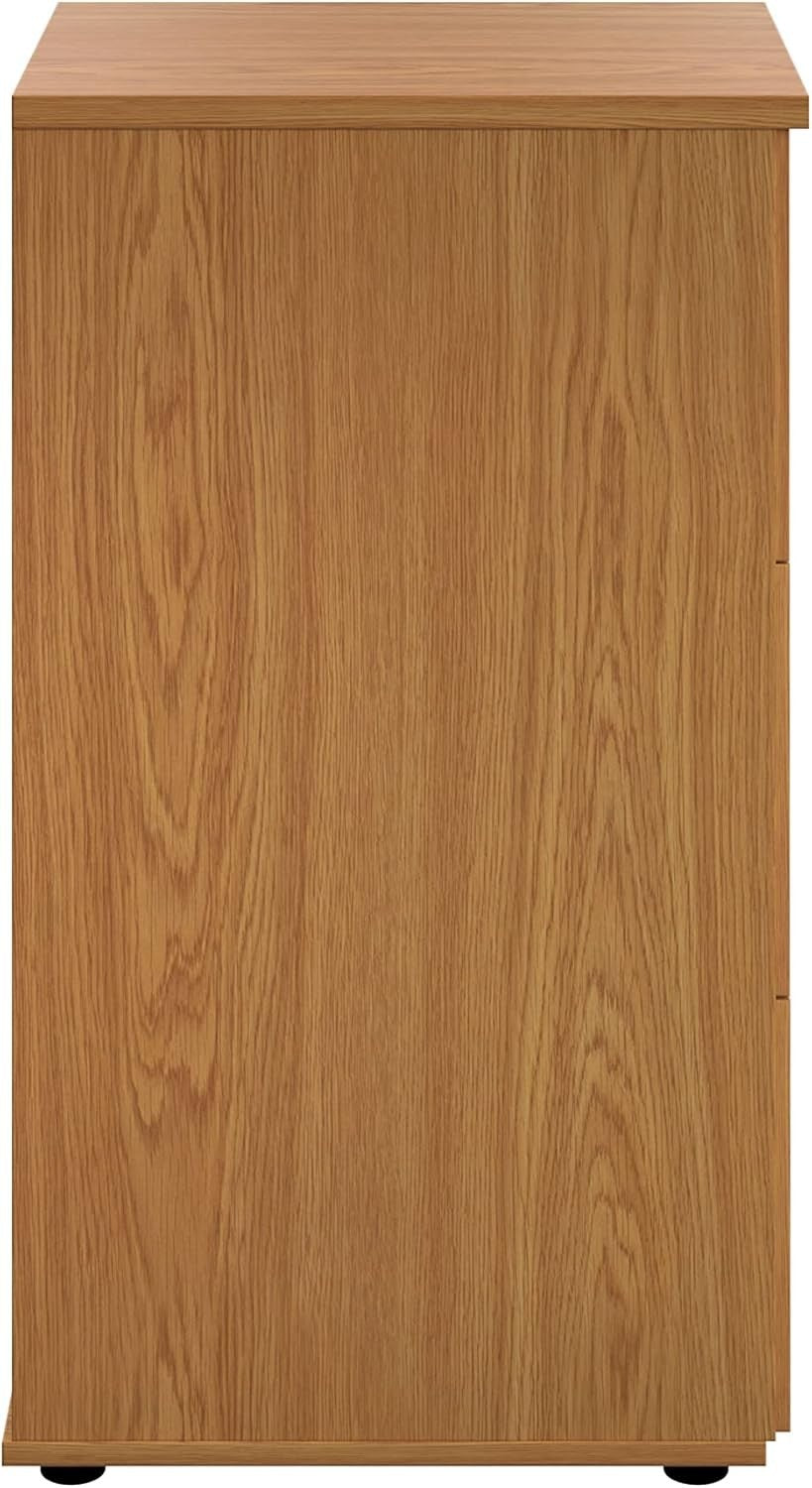 Oak Filing Cabinet 3 Drawer Lockable 105cm Heavy Duty Office
