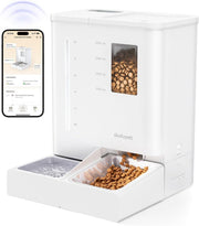 Smart Pet Feeder Water Fountain WiFi App Control 5L Food 4L Water