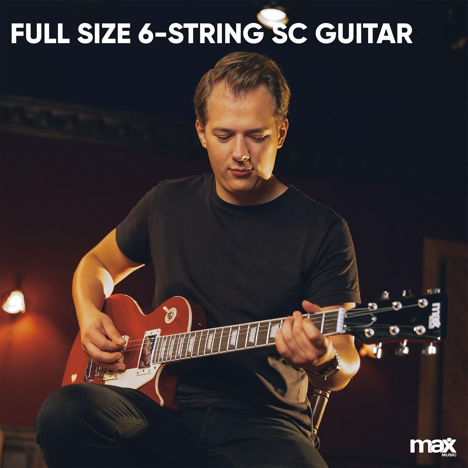 Full Size SC Electric Guitar Starter Pack w/ Amp & Accessories