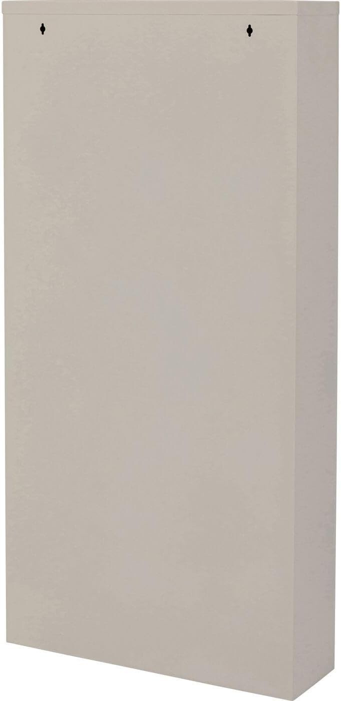 Slim Cream Shoe Cabinet 3 Flip Compartments Space-Saving Storage