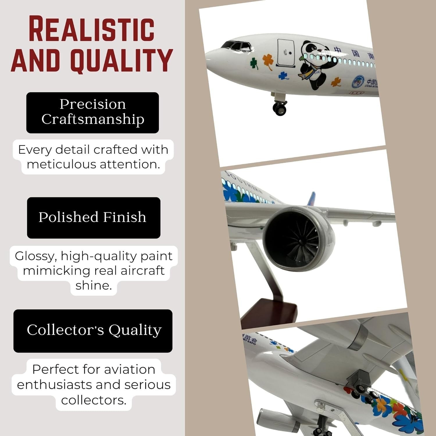 1:135 Scale Jet Model Plane w/ Lights Sound & Stand | Collectible Decor
