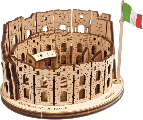 3D Wooden Rome Colosseum Puzzle Kit - Realistic DIY Model Building Set