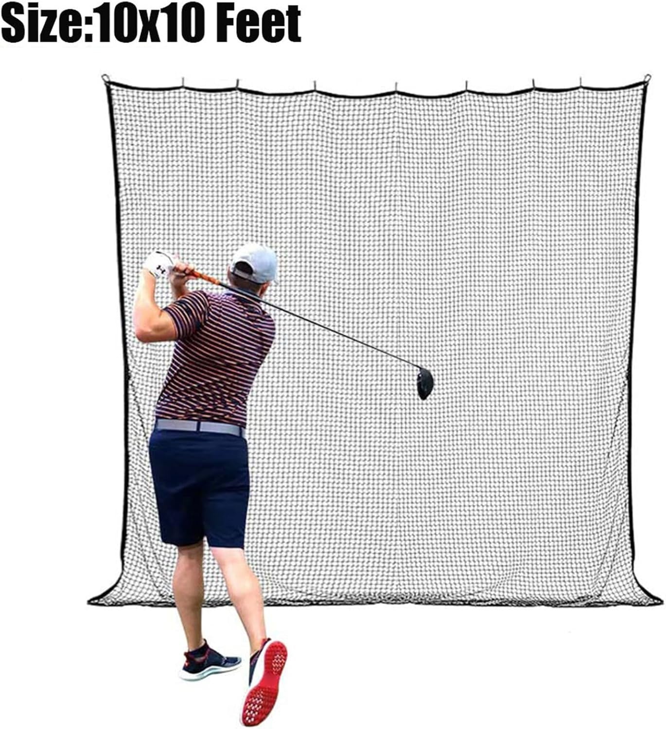 3x3m Golf Training Net Indoor Outdoor Swing Practice Cage