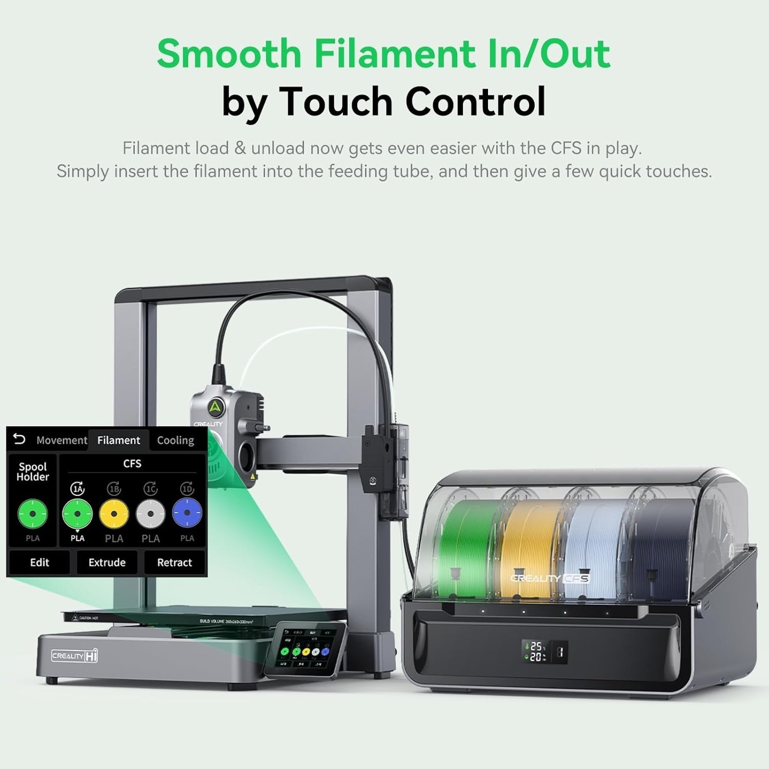 Multi-Color High-Speed 3D Printer 500mm/s Auto Level RFID CFS