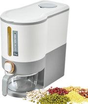 5KG 10KG Press Type Rice Dispenser Storage Container with Measuring Cup