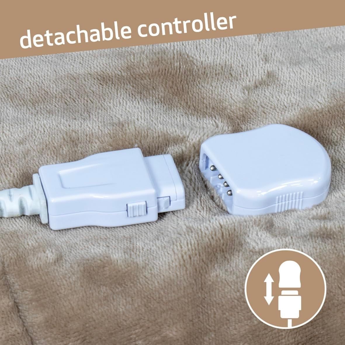 Electric Heated Throw Blanket Luxury Double Fleece 10 Heat Levels Washable