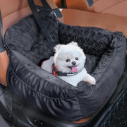 Luxury Dog Booster Car Seat Memory Foam Travel Bed Washable Black