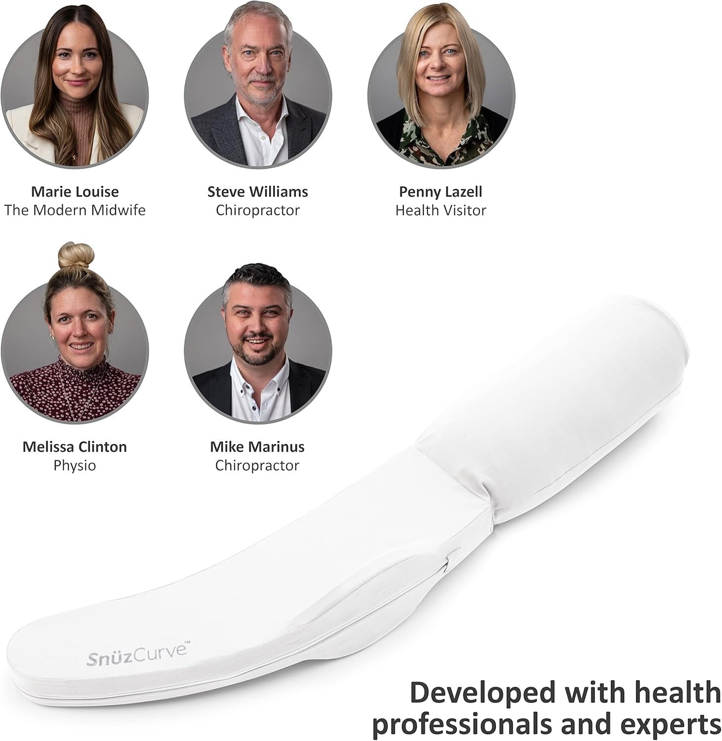 Pregnancy Pillow Curved Body Support Full Length Side Sleeper Washable