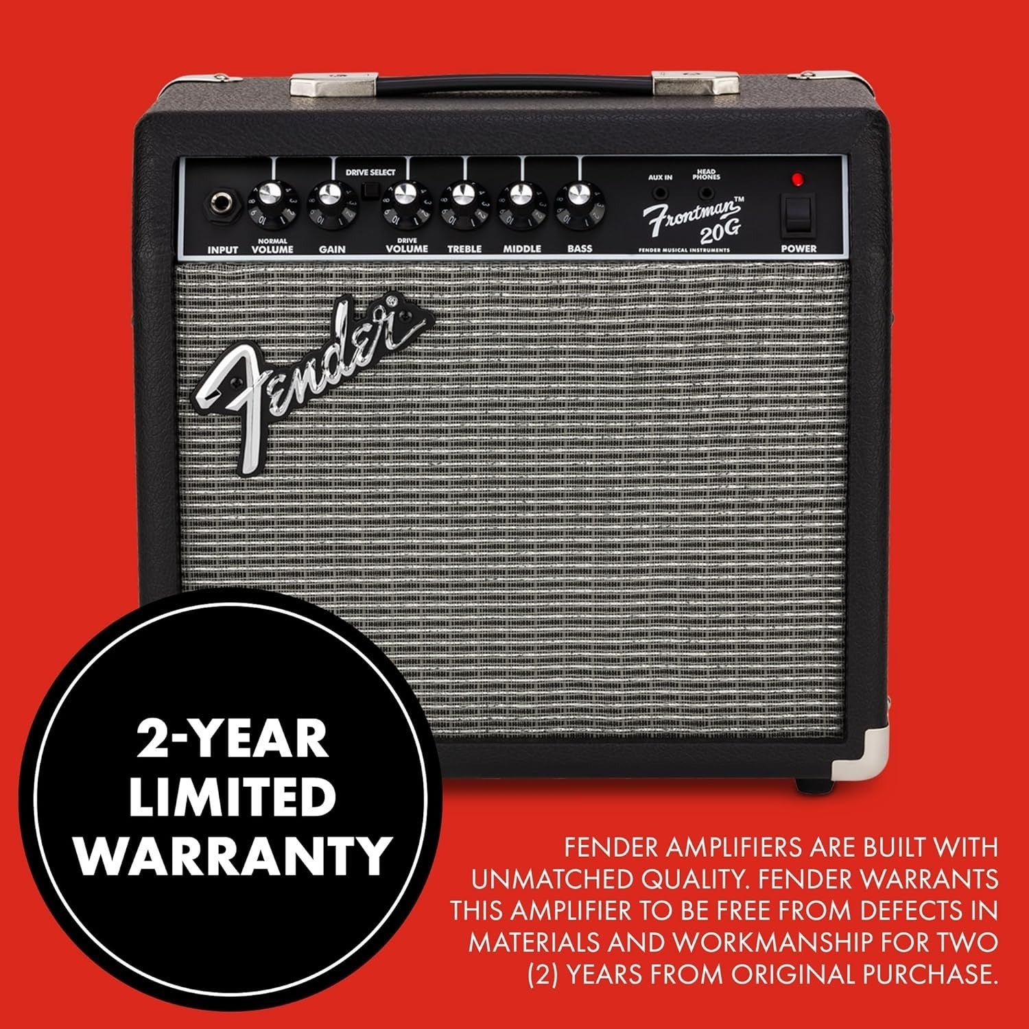20W Electric Guitar Amp Combo 8" Speaker EQ Drive AUX