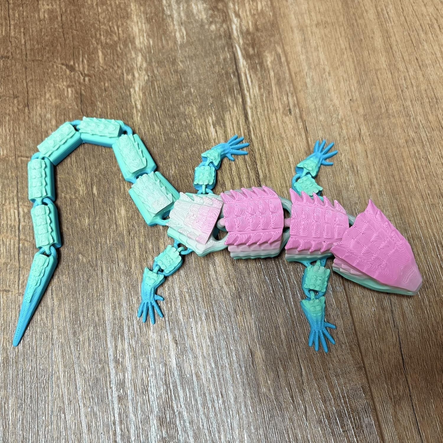 Pastel Rainbow Lizard Fidget Articulated Sensory Stress Toy