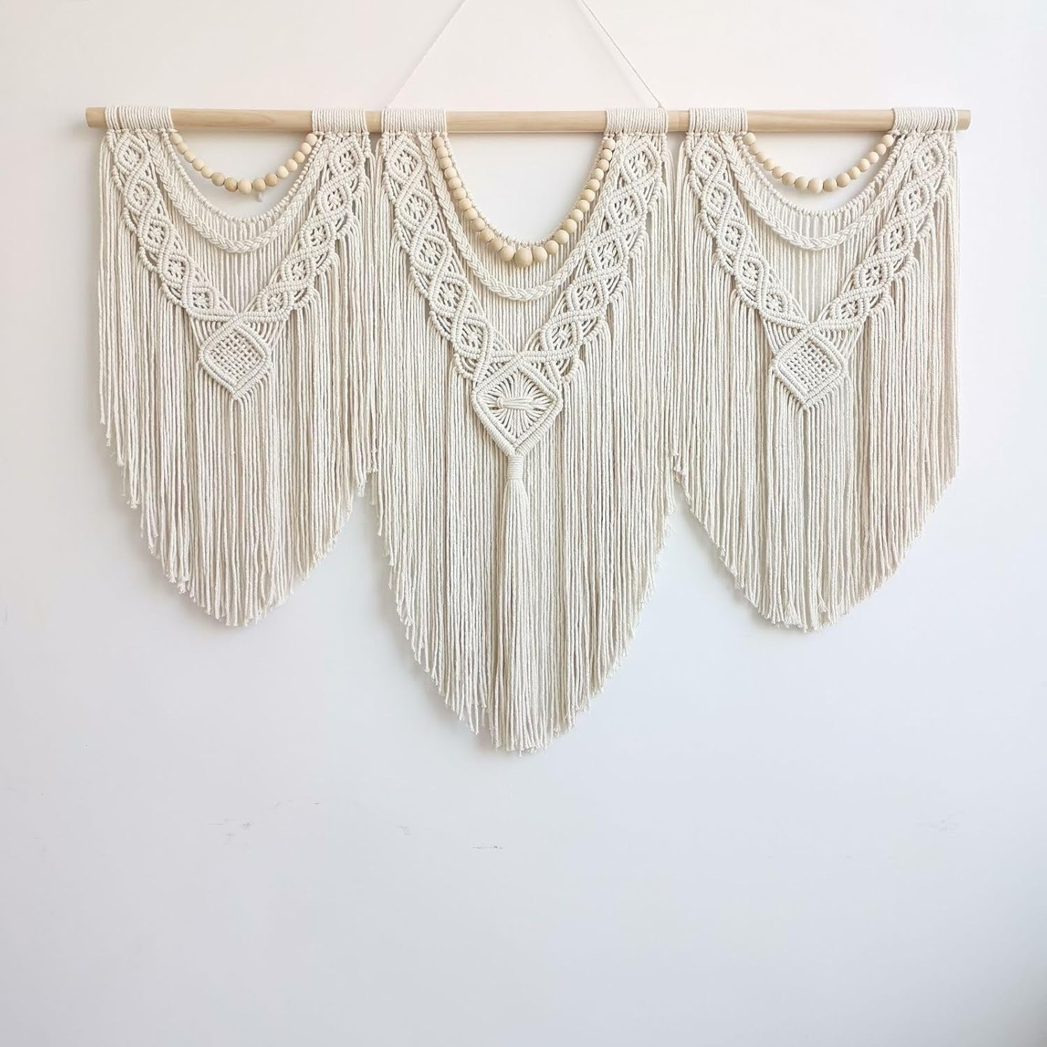 Large Boho Macrame Wall decoration 110x82cm Bedroom & Balcony