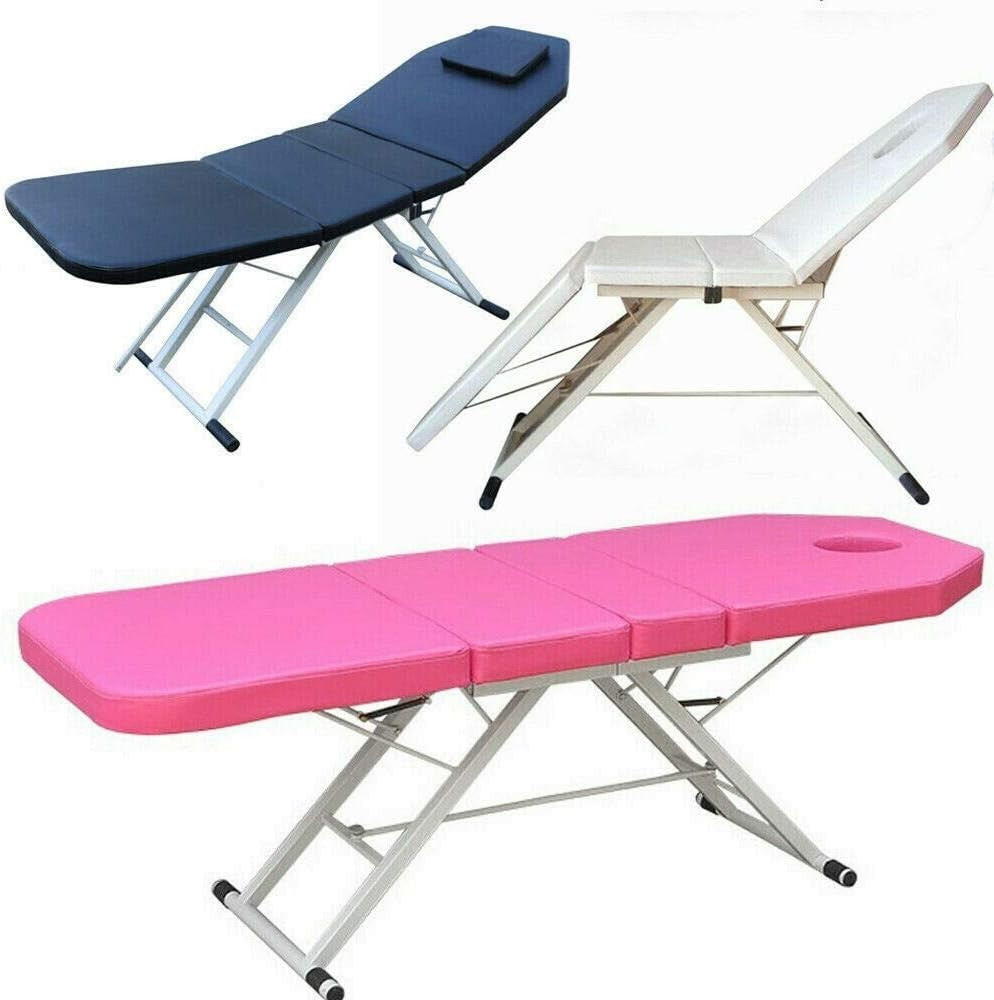 Foldable Massage Therapy Table Portable Adjustable Spa Bed Oil Resistant