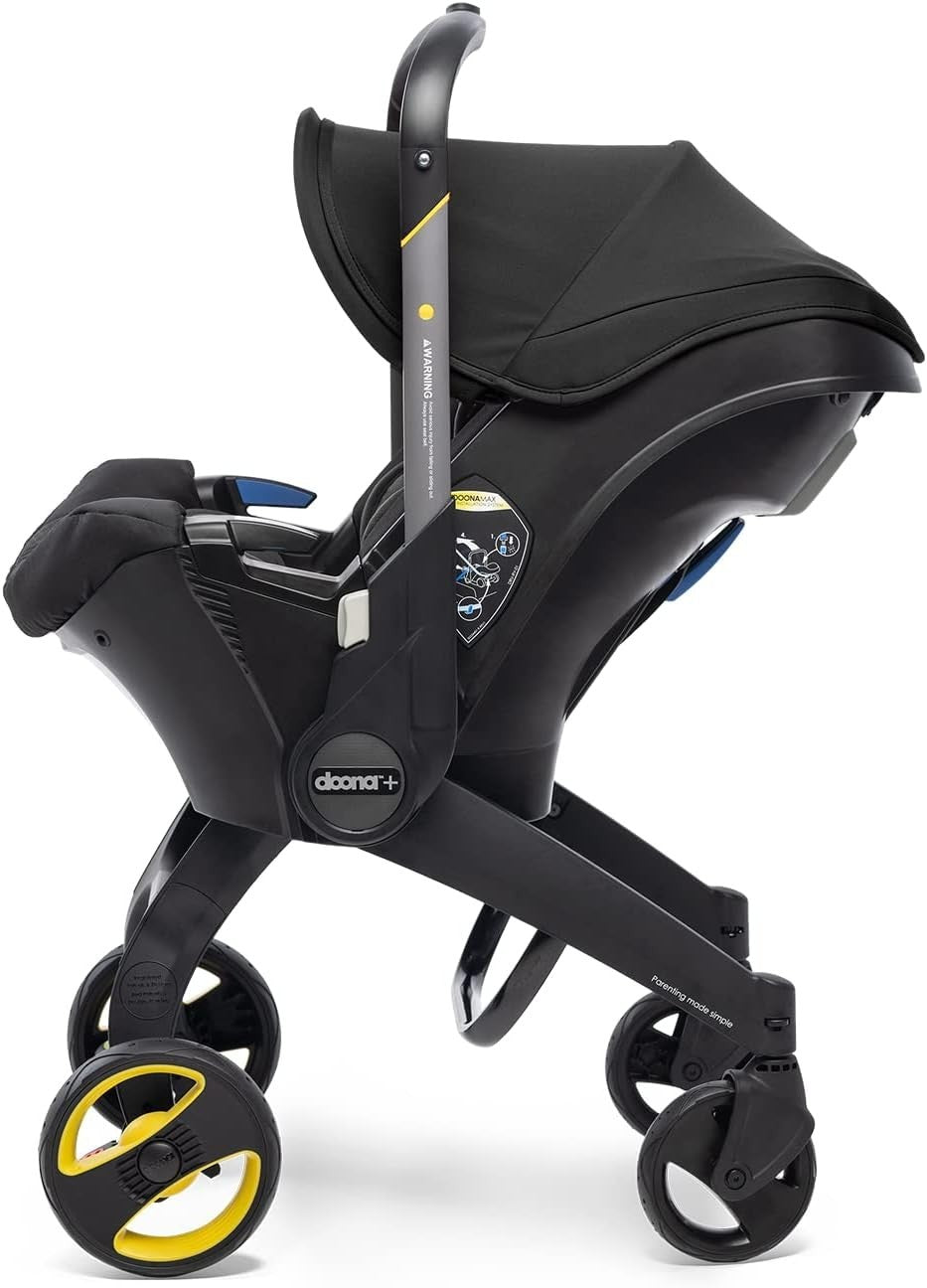 Convertible Baby Car Seat Stroller 0+ Rear Facing 5 Point Harness Black