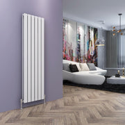 White Vertical Designer Radiator 1600x452mm Double Panel Central Heating