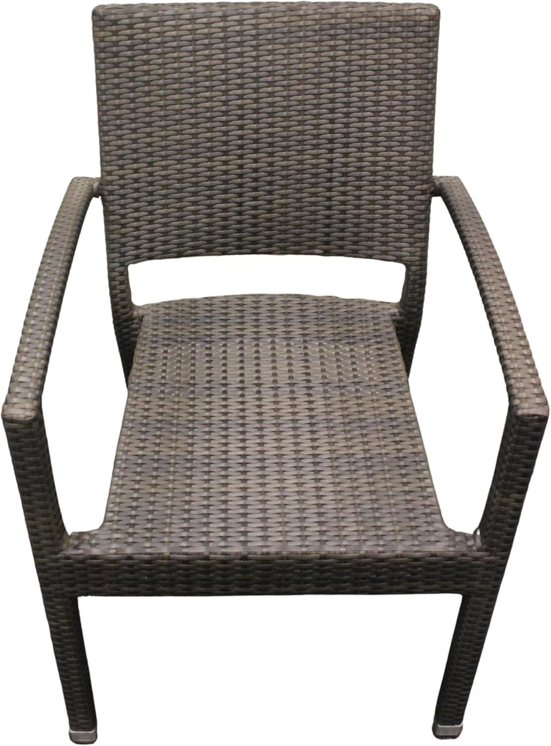 Stackable Rattan Armchair Outdoor Garden Patio Seating Commercial Grade
