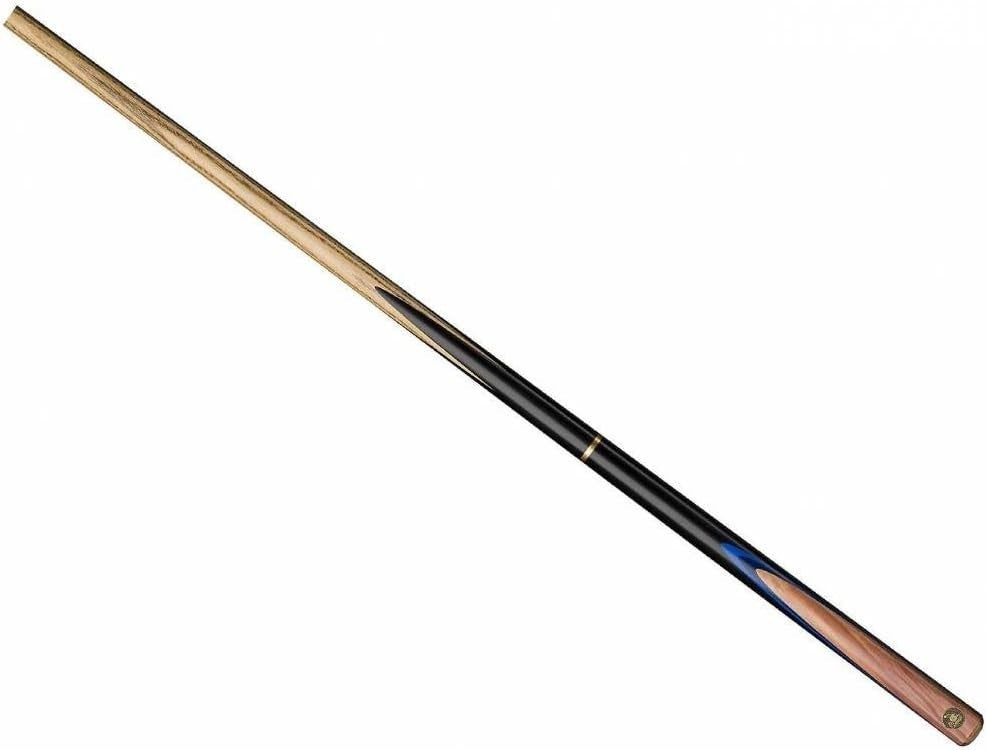 3/4 Jointed Ash Snooker Cue 57in Blue Veneer Splice 9.5–10mm Tip