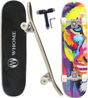 Complete Skateboard 31"x8" Impression Maple Deck ABEC-9 Bearings
