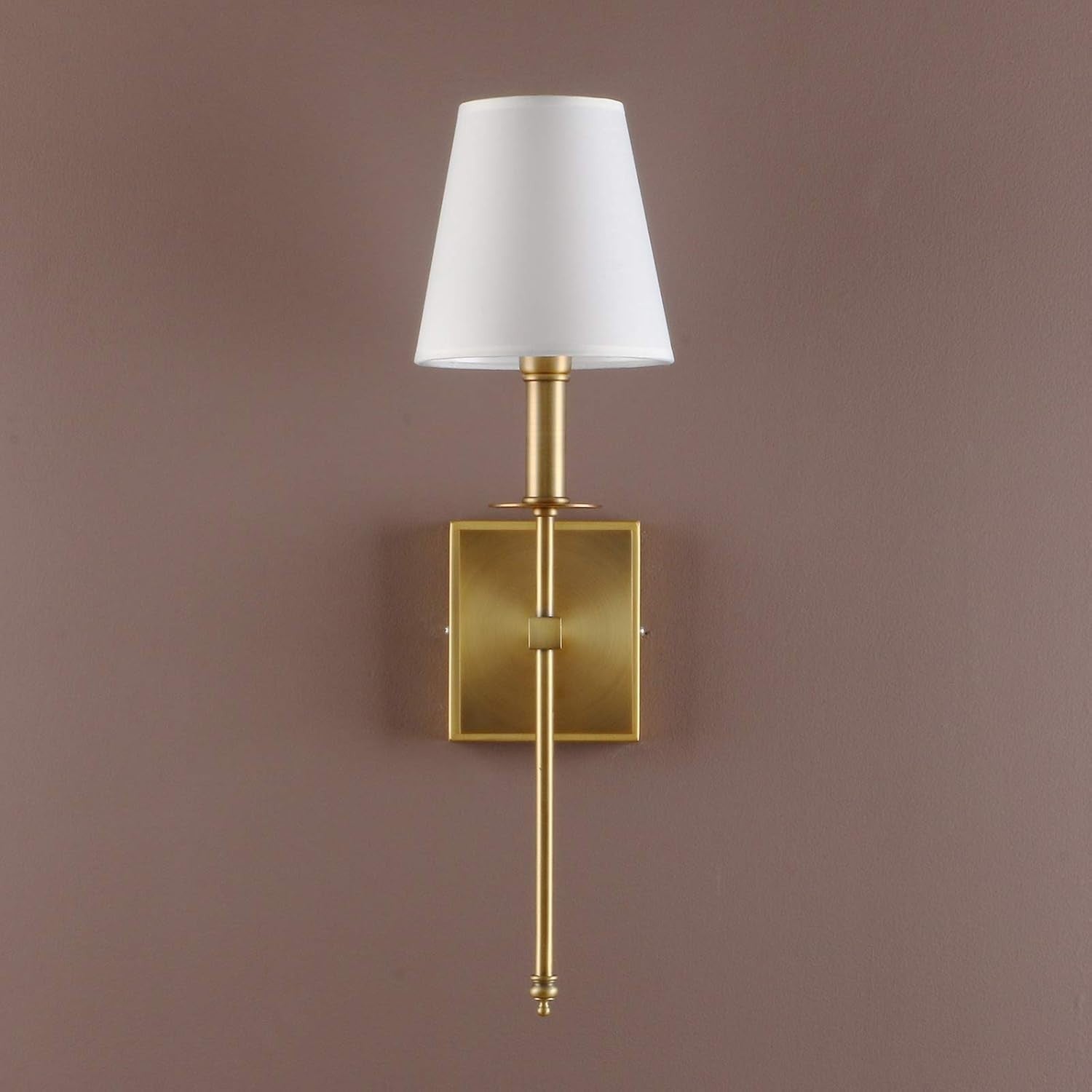 Vintage Linen Fabric Wall Sconce Light, Adjustable Height, Classic Antique Look