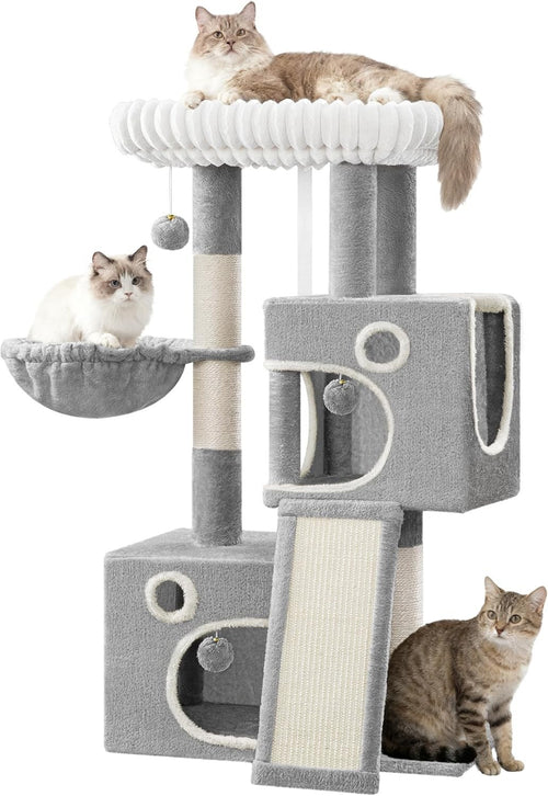 Cat Tree Tower Indoor 98cm Multi Level Scratching Post Condo Climbing Centre