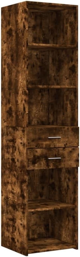 Modern Smoked Oak Storage Cabinet 45x42.5x185cm – Stylish & Durable