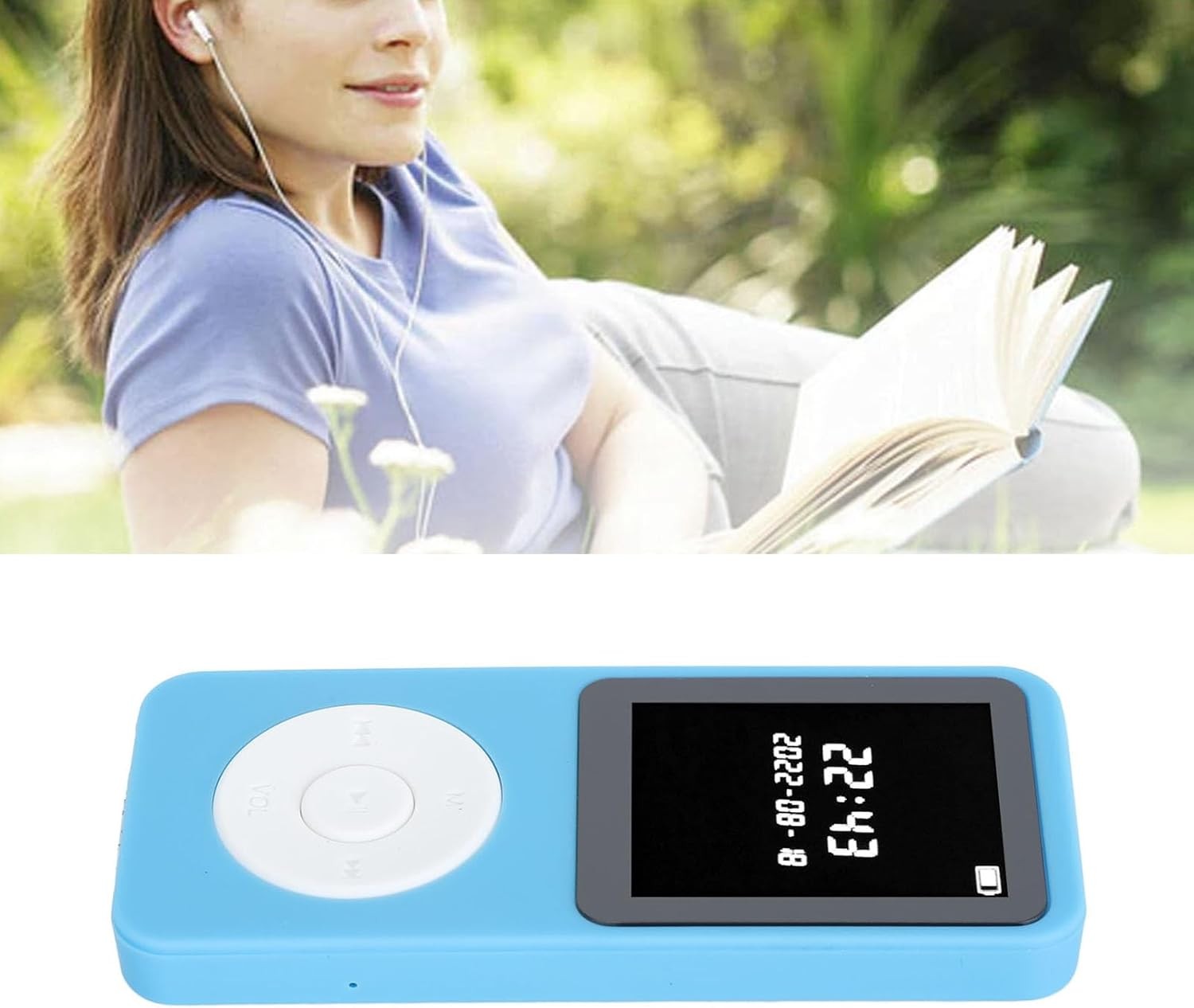 Bluetooth 5.0 8GB 1.77″ LCD MP3 Player for Kids w/ FM Radio & Recorder
