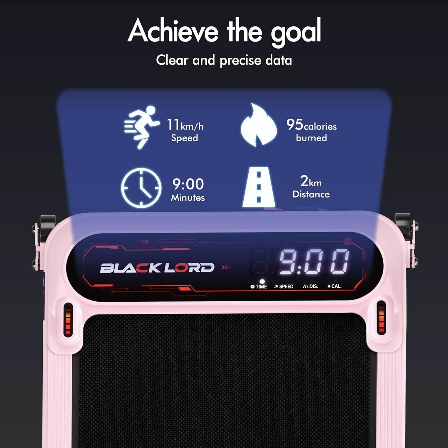 Under Desk Walking Pad Treadmill 9% Incline 11KM/H Home Fitness