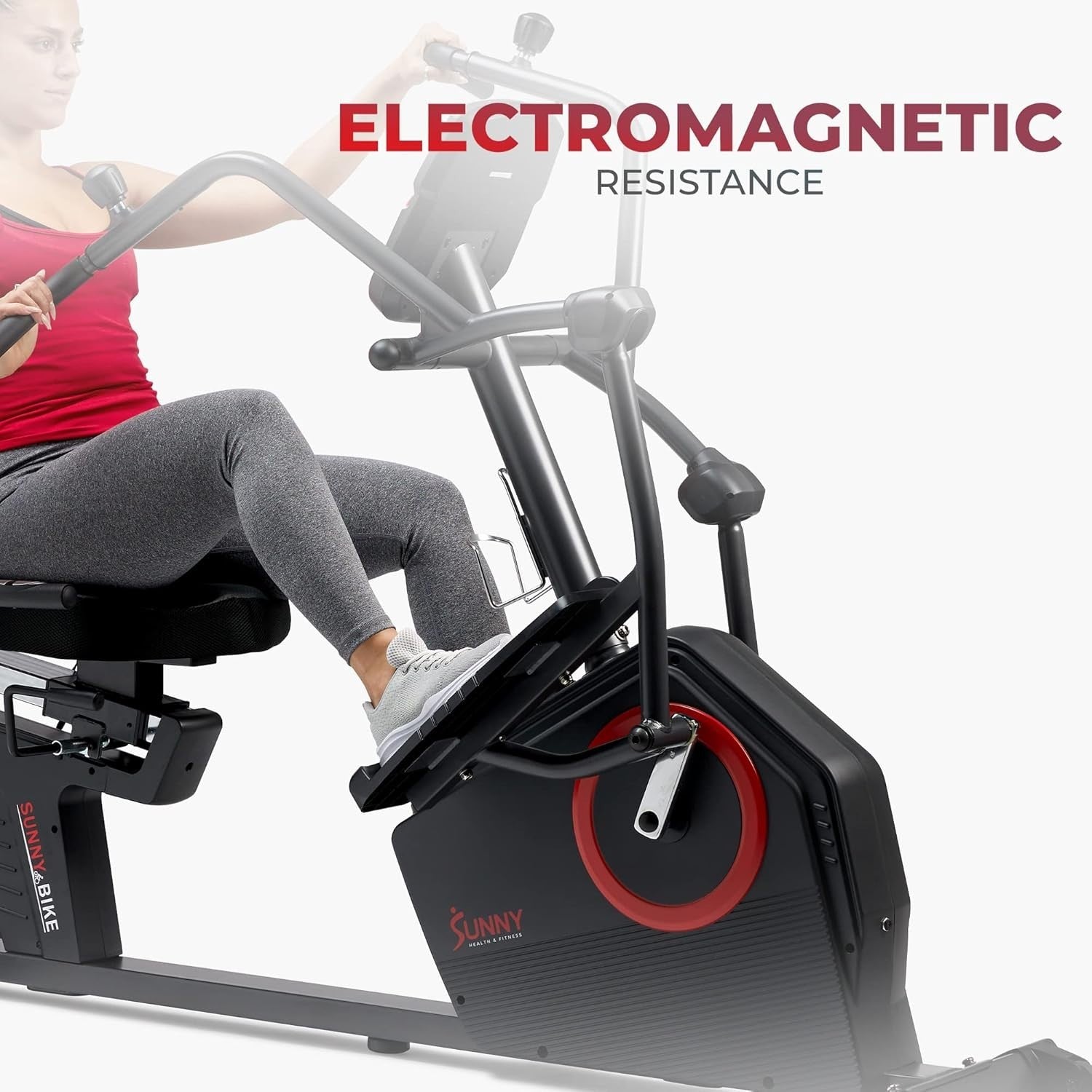 Recumbent Cross Trainer Smart Bluetooth Elliptical Bike 16-Level Magnetic