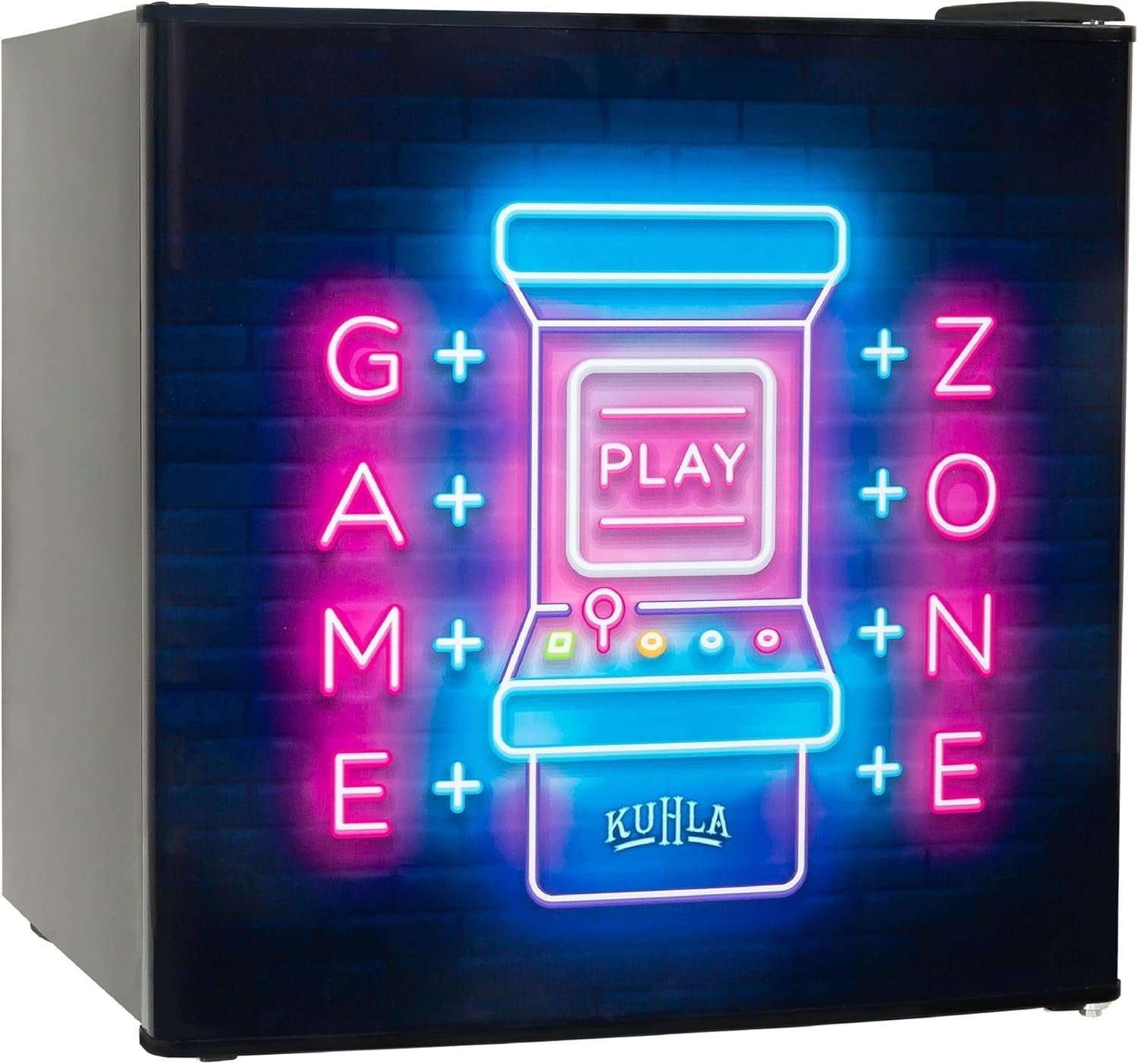 45L Mini Fridge Gamer Design Countertop Drinks Cooler Ice Box Adjustable
