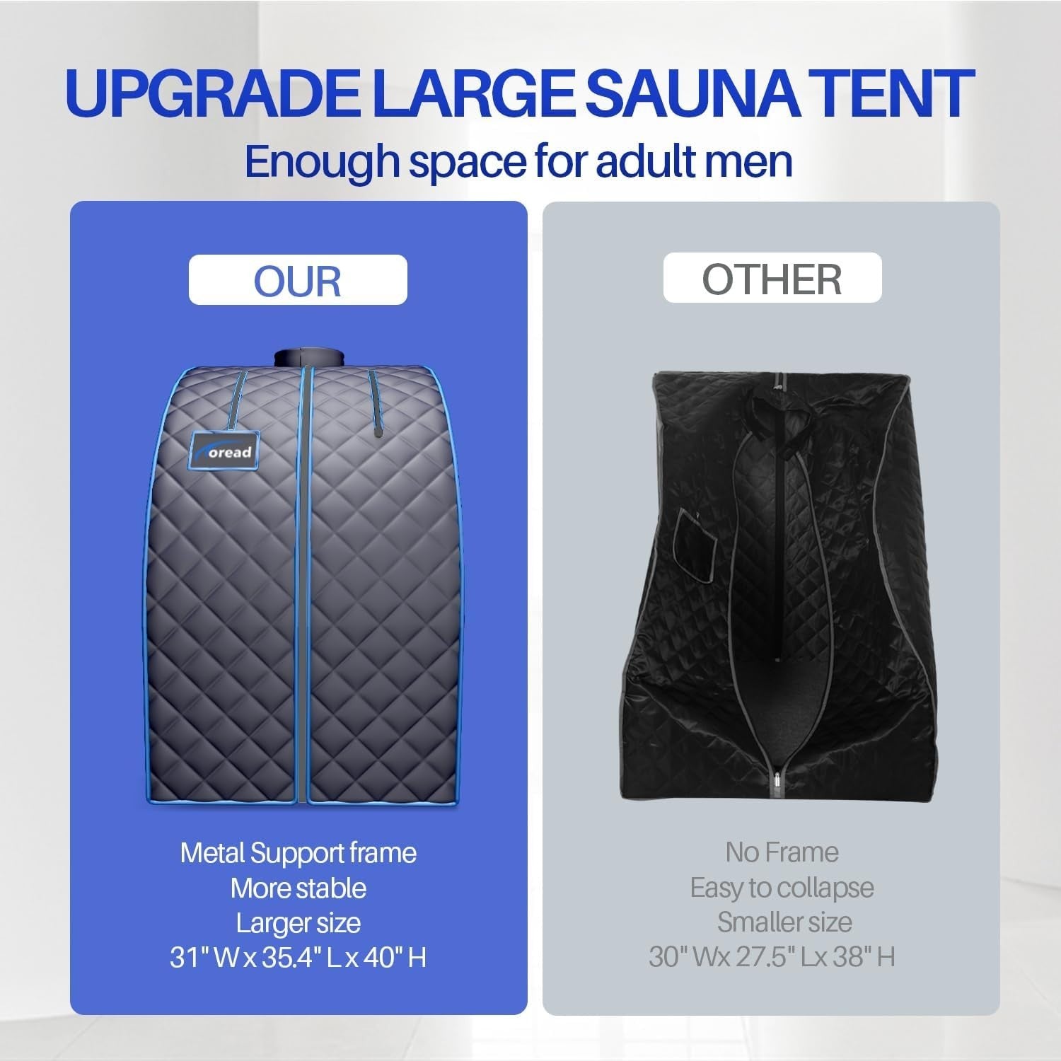 Portable Personal Steam Sauna Tent w/ 1000W Generator, Fast Heating & Remote