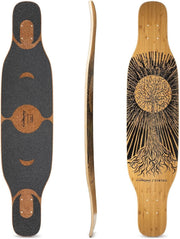 Symtail Longboard Deck 39.5" × 8.75" Bamboo Fibreglass Flex 2