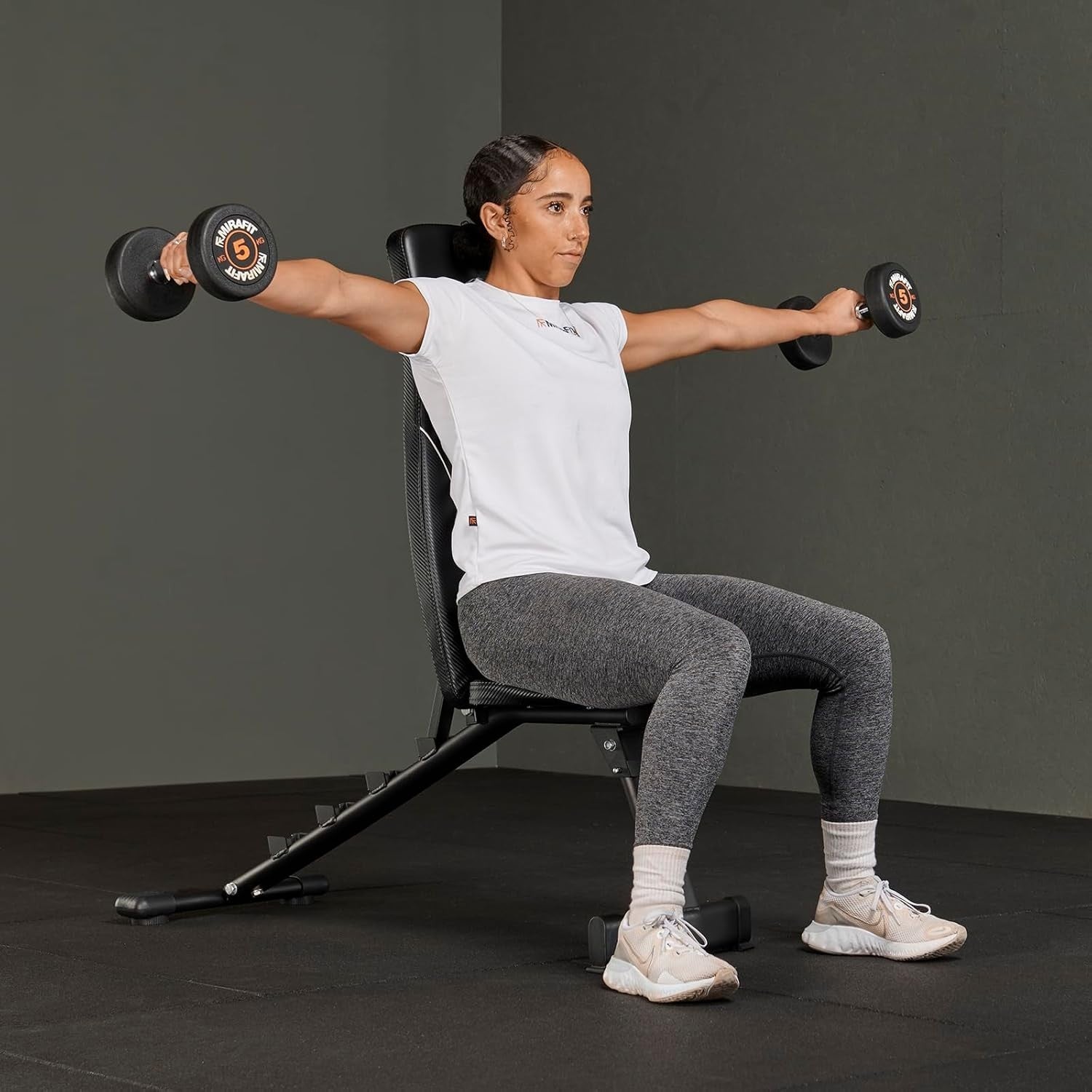 Compact Folding Weight Bench Flat Incline Space Saving Home Gym