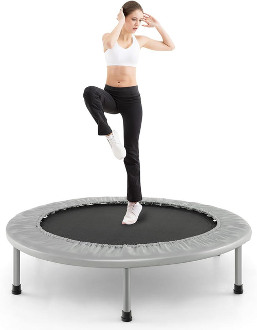 38in Foldable Fitness Trampoline Indoor Outdoor Rebounder 150KG