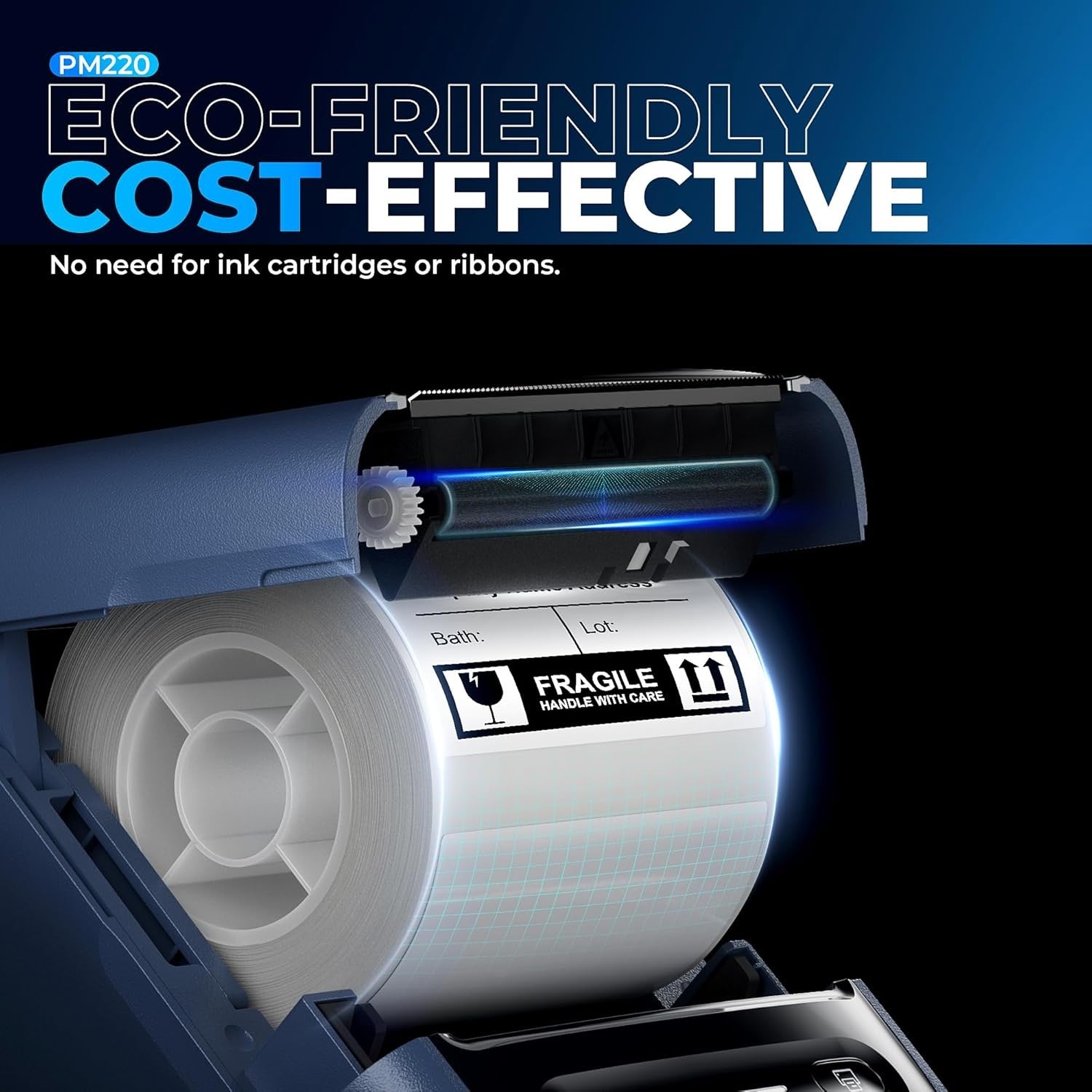 Bluetooth Thermal Label Printer 40x30mm Portable Sticker
