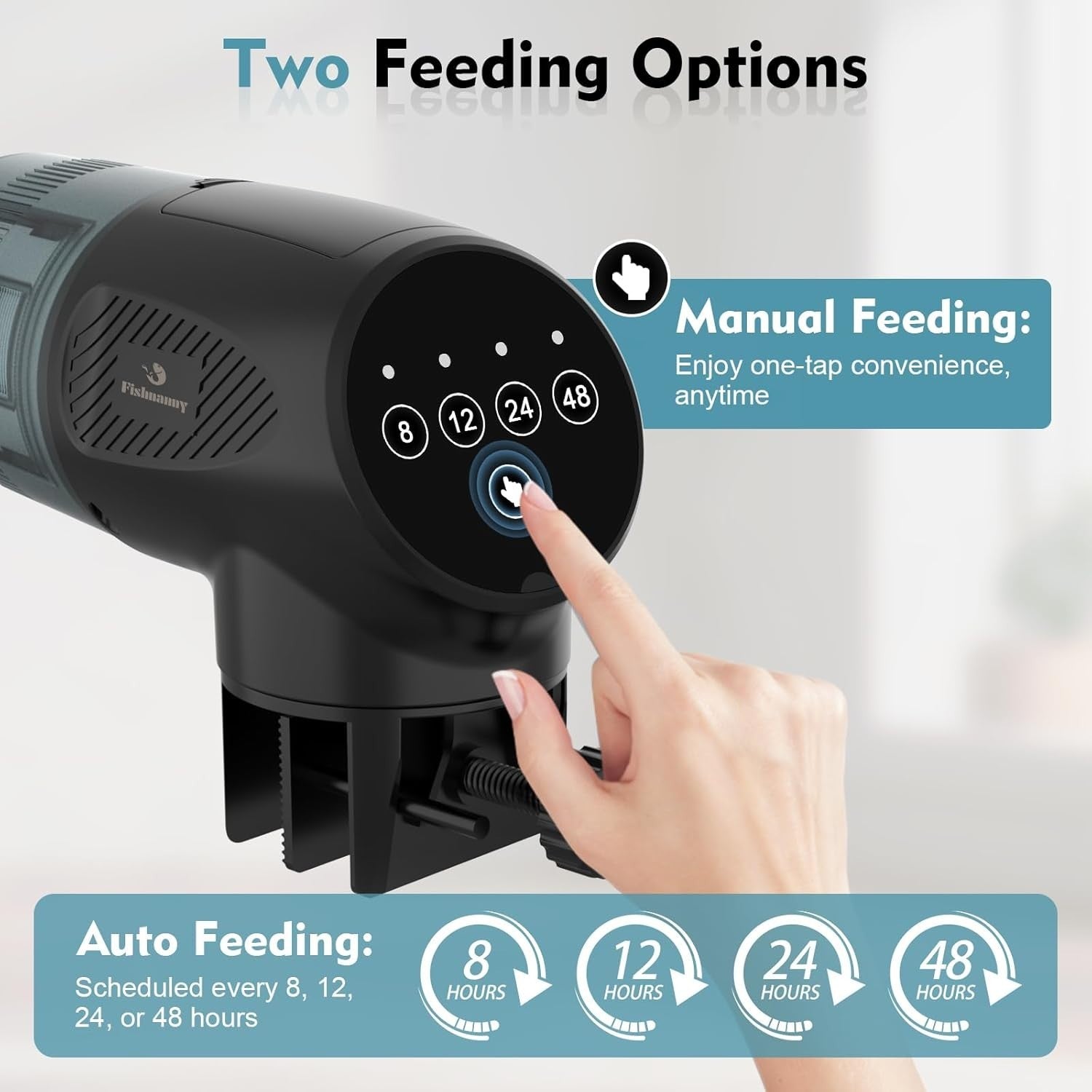 Automatic Fish Feeder 200ml Aquarium Food Dispenser Timer Moisture Proof