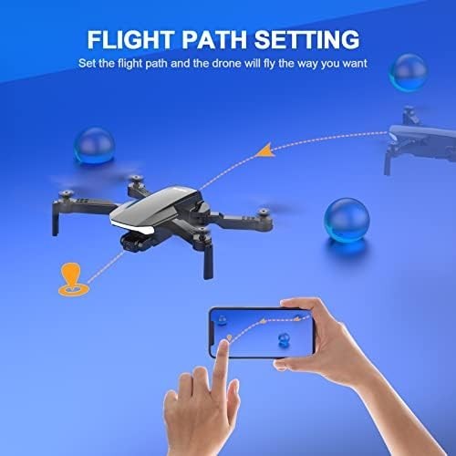Foldable 1080P HD Camera Drone with Optical Flow & 2 Batteries for Adults