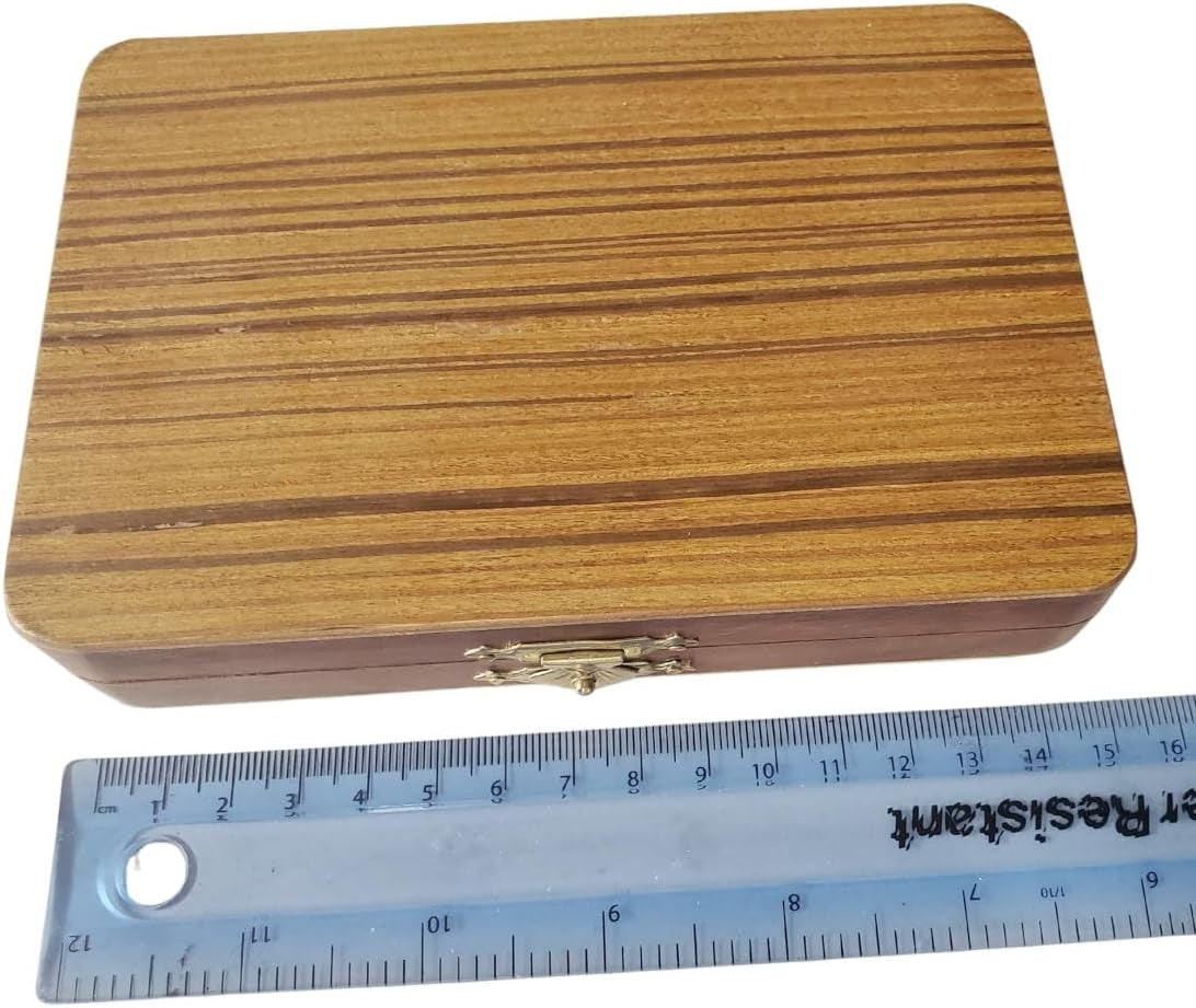 Travel Backgammon Wooden Folding Board Mini Portable 2 Player Game