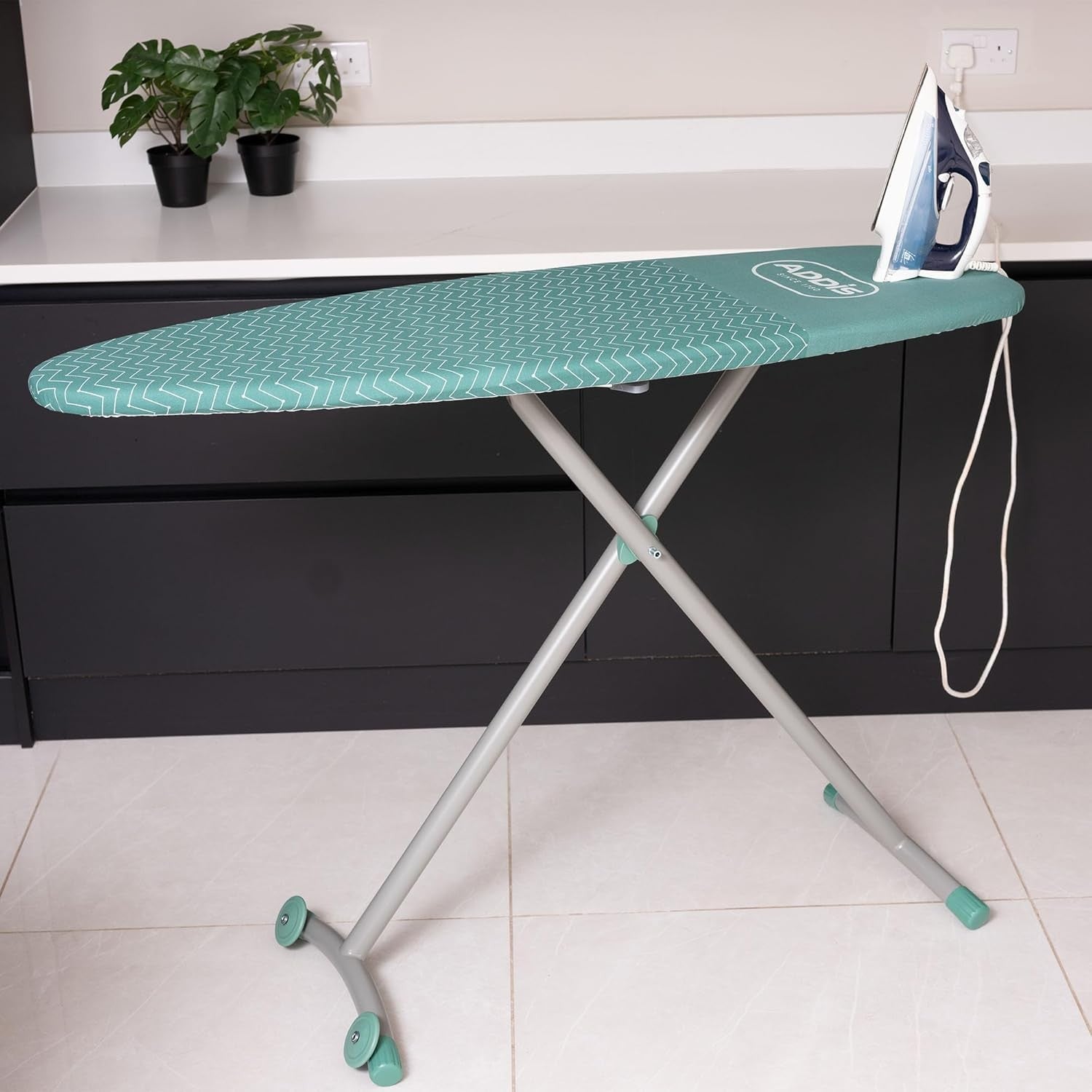 Extra Large Ironing Board 135x46cm Adjustable Height Foldable Non Slip