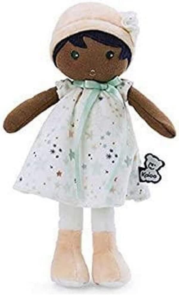 32cm Soft Fabric Baby Doll Pastel Star Dress Cuddly First Doll Gift Box