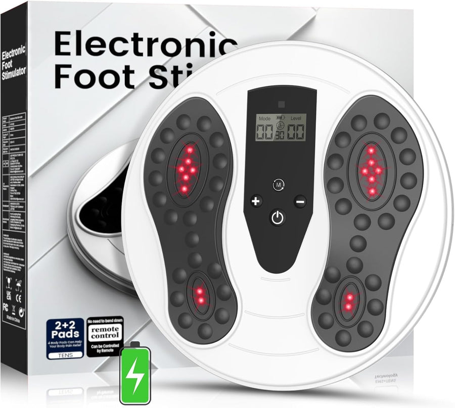 Blood Circulation Foot Massager with EMS TENS & Infrared Light Therapy