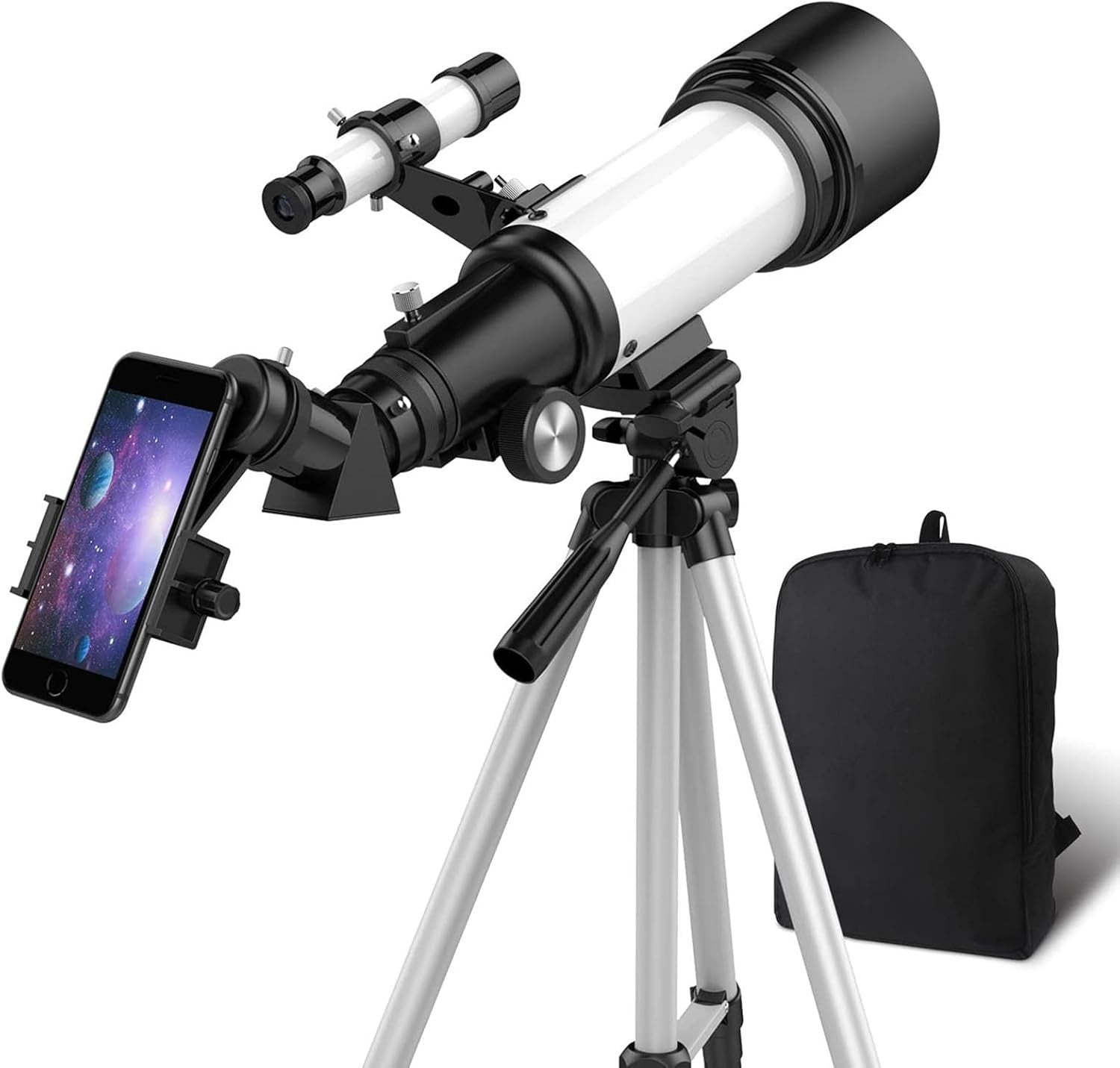 70mm Refractor Telescope for Adults & Kids with Tripod Phone Adapter