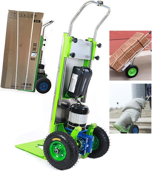 Electric Stair Climber Hand Truck 800W Foldable 220kg Load w/ 48V Battery