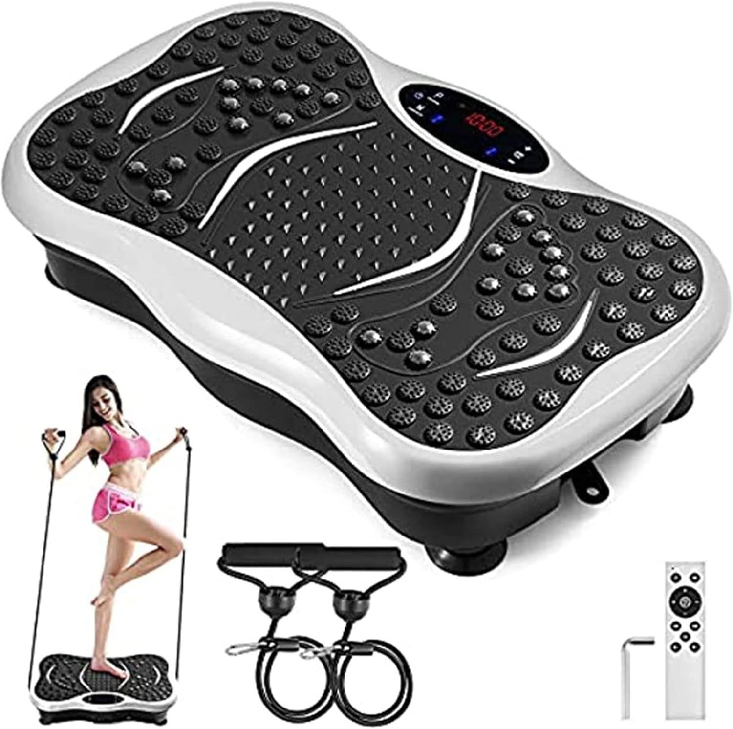 Vibration Plate Exercise Machine Bluetooth LCD Full Body Shaping